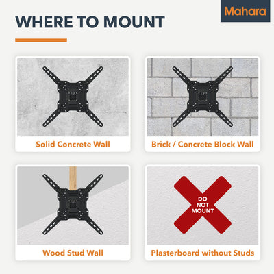 Mahara Full-Motion TV Wall Mount Bracket for 32" to 65" TV (MHLMP44-AU)