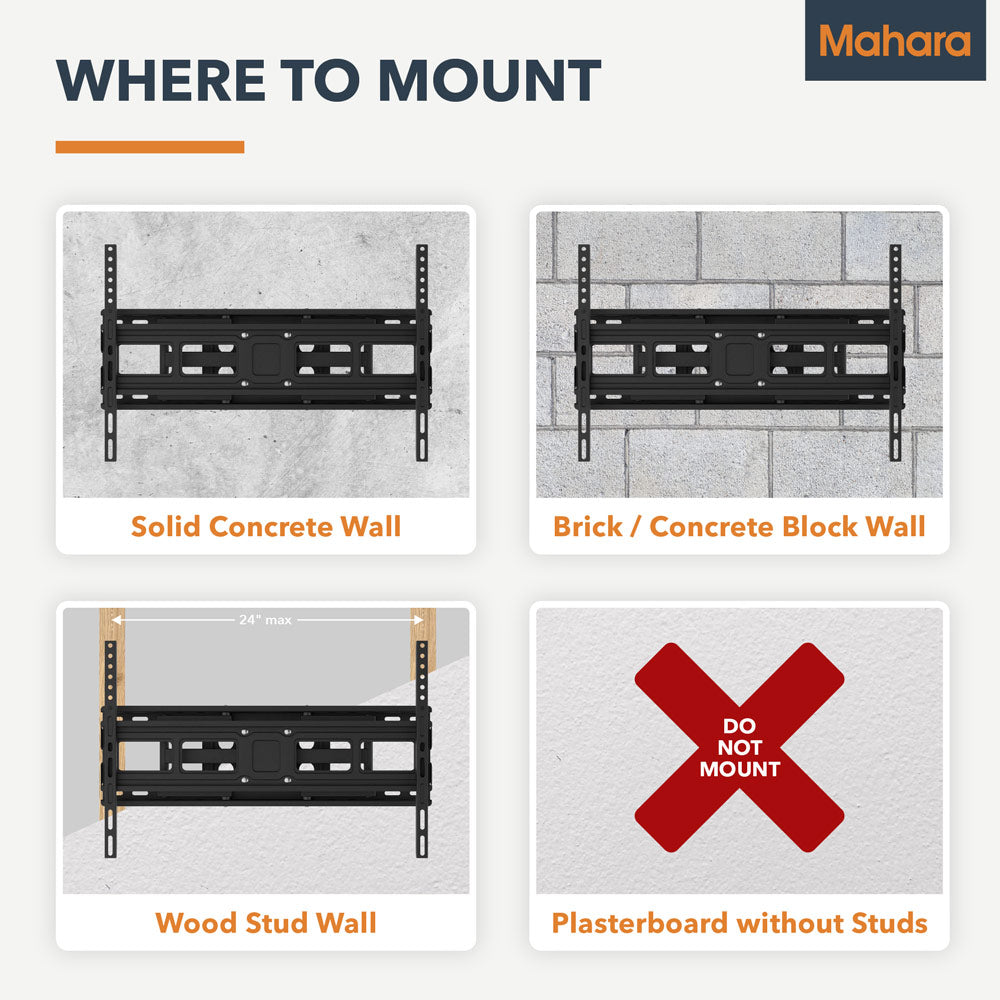 Mahara Full-Motion TV Wall Mount Bracket for 37" to 80" TV (MHLMP66-AU)