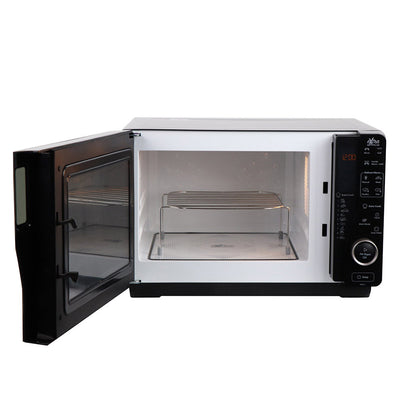 Whirlpool 30L 800W Flatbed Microwave & Grill with Inverter Technology In Black (MWF421BL)