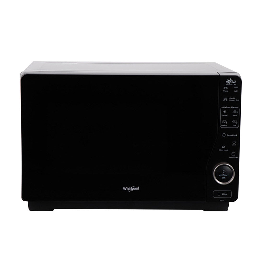 Whirlpool 30L 800W Flatbed Microwave & Grill with Inverter Technology In Black (MWF421BL)
