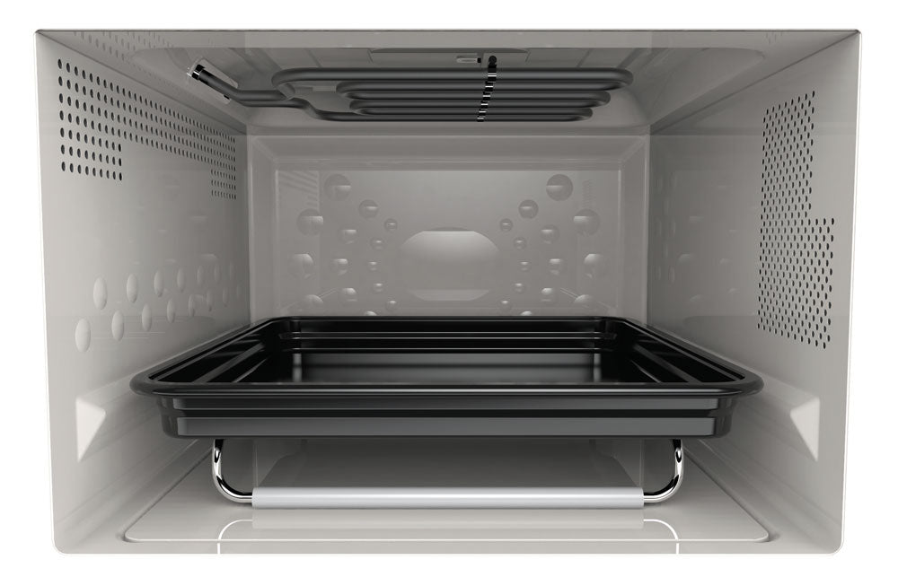 Whirlpool 30L 800W Crisp & Grill Flatbed Microwave with Inverter Technology In Black (MWF427BL)