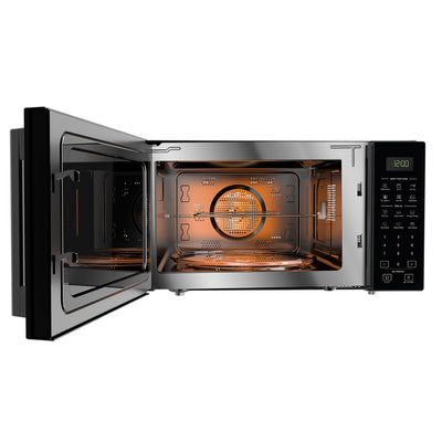 Whirlpool 29L Freestanding AirFry Microwave Oven in Black with Silver Handle (MWP298BAUS-SH)