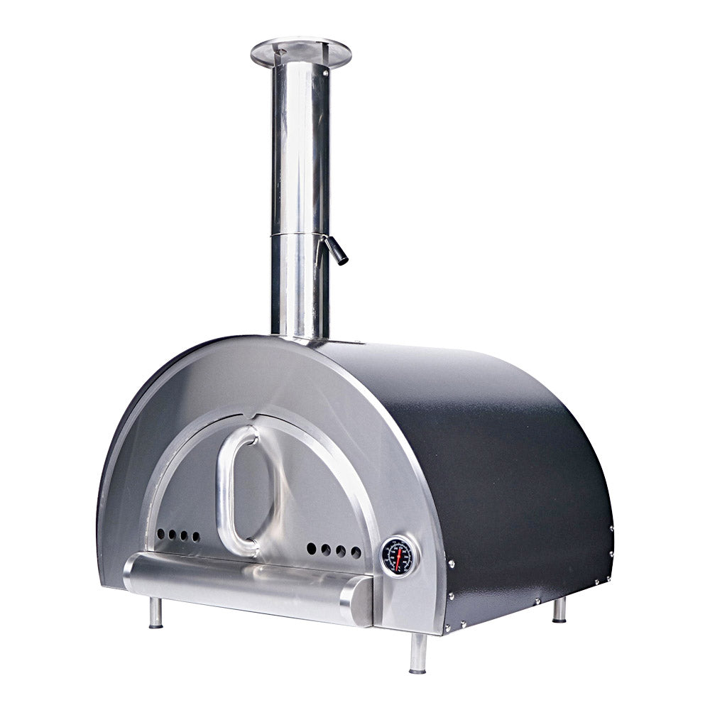 Smart Built-In Wood Fired Pizza Oven In Black & Stainless Steel Finish (PW01)