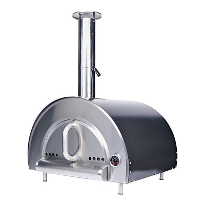 Smart Built-In Wood Fired Pizza Oven In Black & Stainless Steel Finish (PW01)