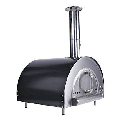 Smart Built-In Wood Fired Pizza Oven In Black & Stainless Steel Finish (PW01)