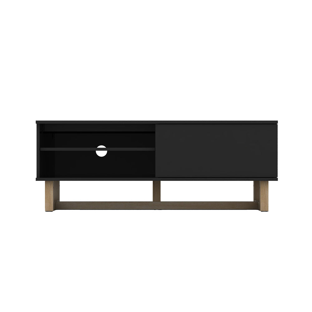 AVS 1200mm Raze Modular TV Stand in Gloss Black With Oak Legs (RZ1200BO)