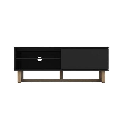 AVS 1200mm Raze Modular TV Stand in Gloss Black With Oak Legs (RZ1200BO)