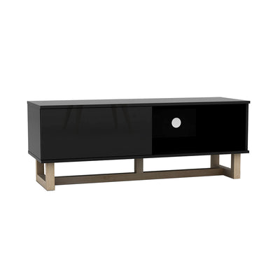 AVS 1200mm Raze Modular TV Stand in Gloss Black With Oak Legs (RZ1200BO)