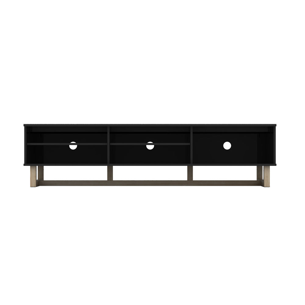 AVS 1500mm Raze Modular TV Stand in Gloss Black With Oak Legs (RZ1500BO)