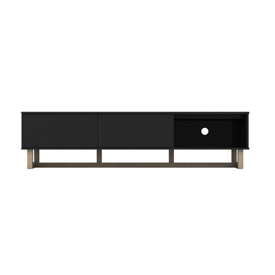 AVS 1800mm Raze Modular TV Stand in Gloss Black With Oak Legs (RZ1800BO)
