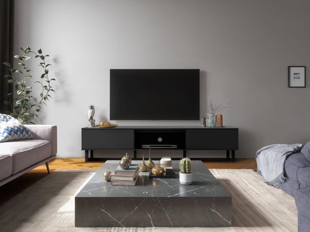 AVS 2100mm Raze Modular TV Stand in Gloss Black (RZ2100BB)