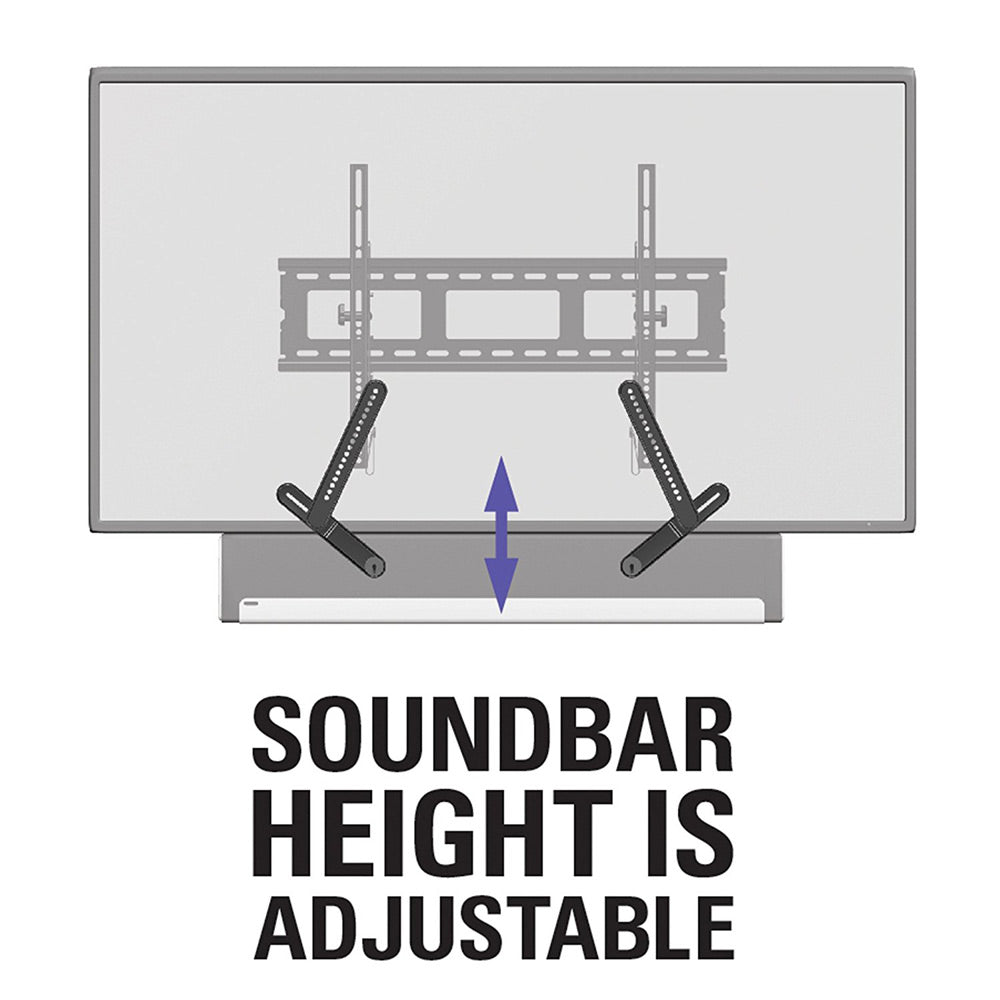 Sanus Universal Integrated Adjustable Soundbar TV Mount (SA405-B2)