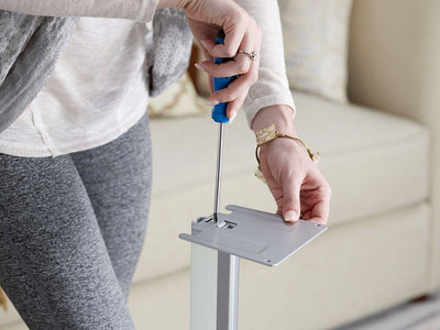 Sanus Wireless Single Speaker Stand Designed For Sonos Play:5 In White (WSS52-W2)