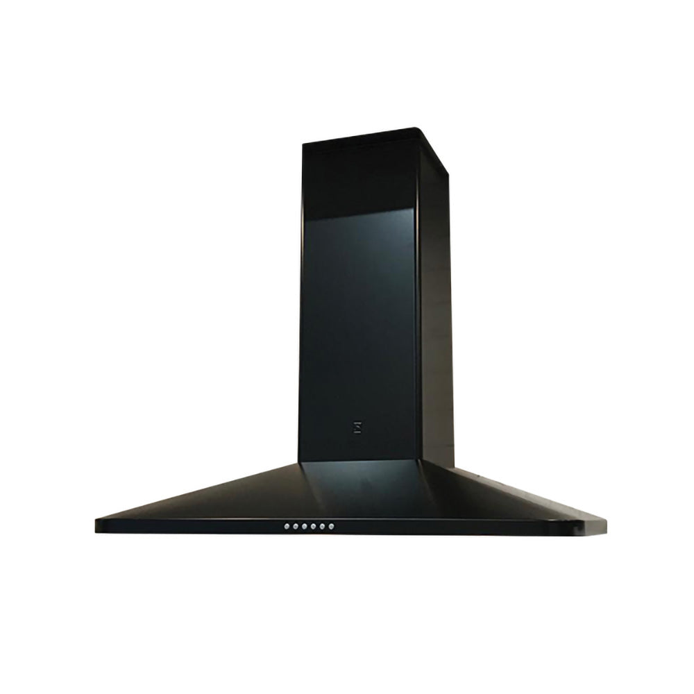 Sirius 90cm Canopy Range Hood With Single On-Board Motor in Black (SL22 900 BLACK)