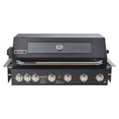 Smart 6 Burner Built-In Gas BBQ With Rotisserie & Rear Infrared Burner In Black (601WB-BLK)