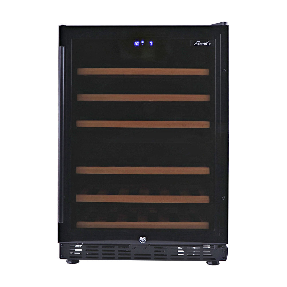 Smart 154L Dual Zone Under Counter Wine Fridge in Black (SMAWC54DN)