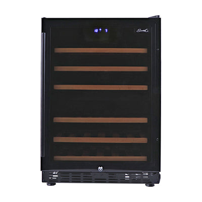 Smart 154L Dual Zone Under Counter Wine Fridge in Black (SMAWC54DN)