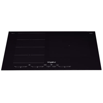 Whirlpool 65cm 3 Zone iXelium Black Glass Induction Cooktop Hob (SMC653FBTIXL)