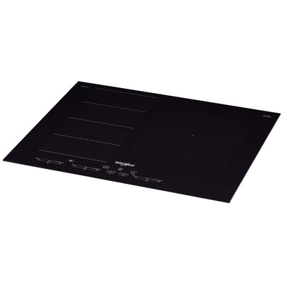 Whirlpool 65cm 3 Zone iXelium Black Glass Induction Cooktop Hob (SMC653FBTIXL)