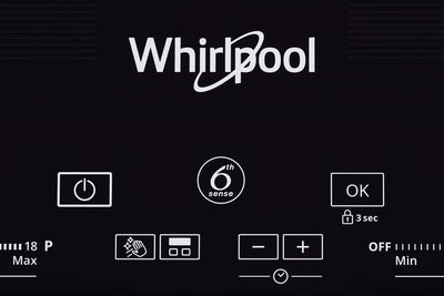 Whirlpool 65cm 3 Zone iXelium Black Glass Induction Cooktop Hob (SMC653FBTIXL)