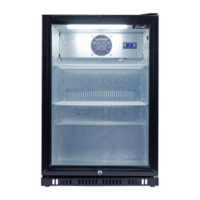 Smart 118L Drinks Chiller With Single Glass Door in Black (SMH1840BLK)