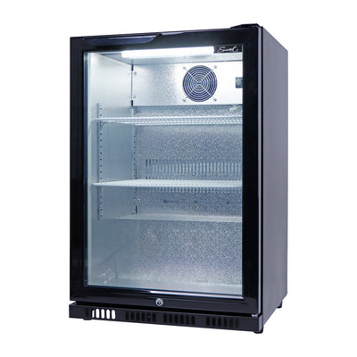 Smart 118L Drinks Chiller With Single Glass Door in Black (SMH1840BLK)
