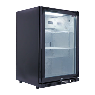 Smart 118L Drinks Chiller With Single Glass Door in Black (SMH1840BLK)