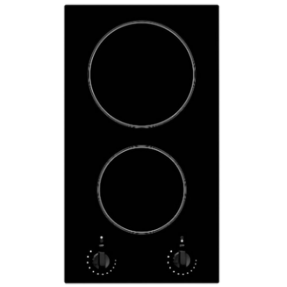 Tisira 30cm 2 Zone Black Glass Ceramic Electric Cooktop (TCK31)