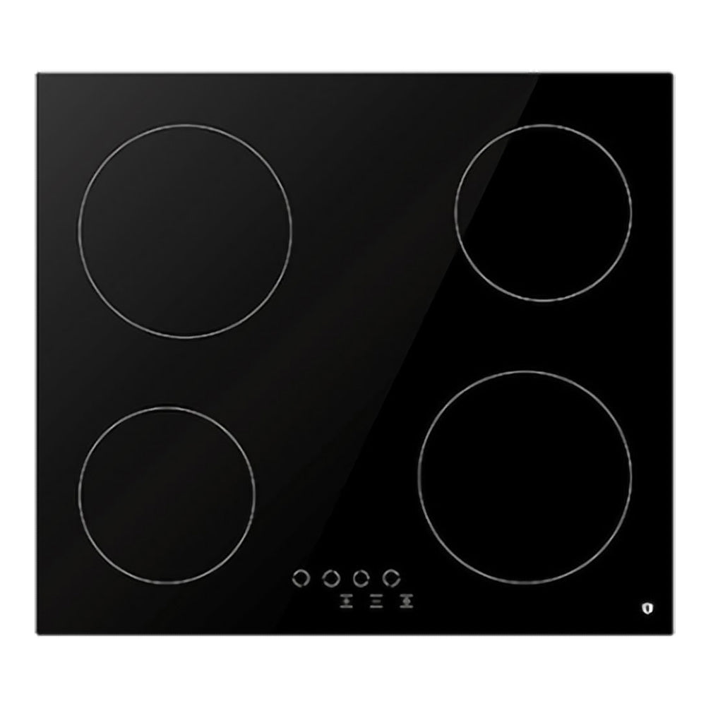 Tisira 60cm 4 Zone Black Glass Ceramic Electric Cooktop (TCT63E)