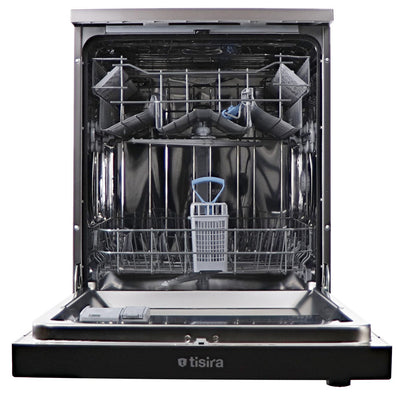 Tisira 60cm 13 Place Black/Dark Inox Freestanding Dishwasher (TDW13BE)