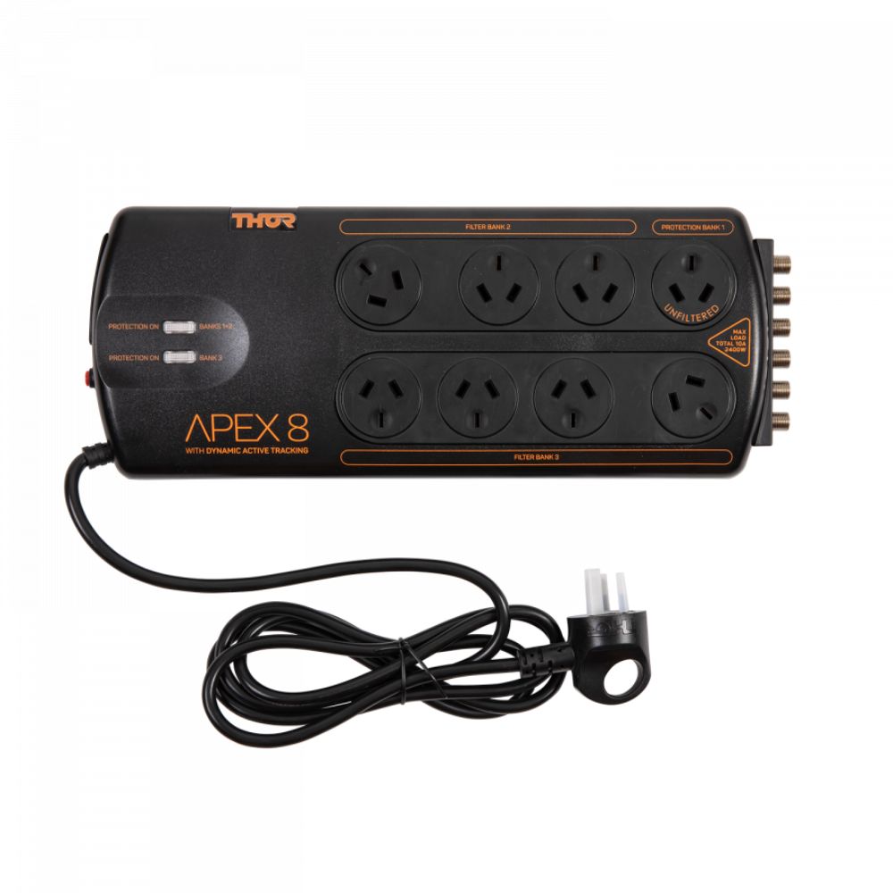 Thor 8 Outlet Surge Protector with Elite Filtration (A8+)