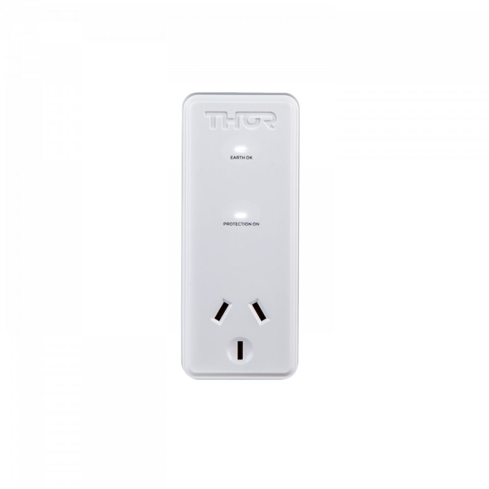 Thor Single Outlet White Goods Surge Protector With Filtration (A1W)