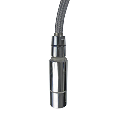 Tisira Chrome Coated Pull-Out Retractable Gooseneck Kitchen Mixer Tap (TMFP)