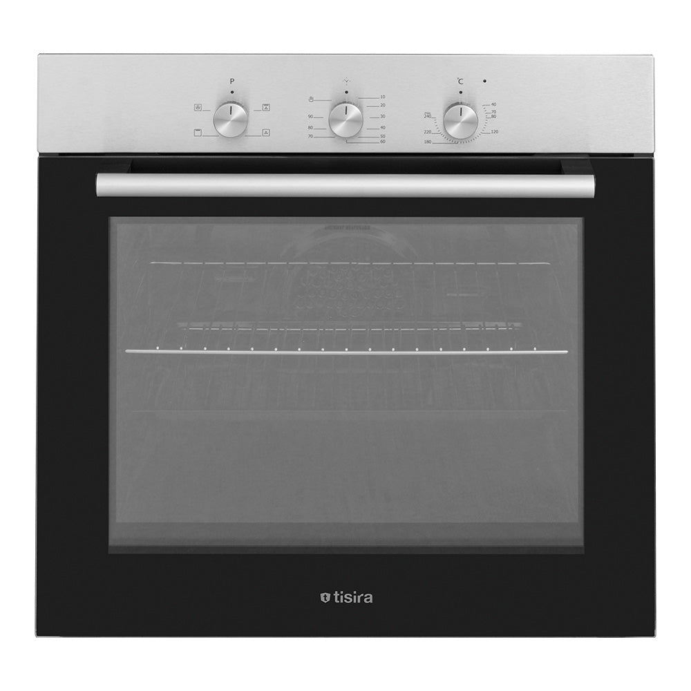 Tisira 60cm 66L 4-Cooking Function Built-In Oven In Stainless Steel (TOT644E)