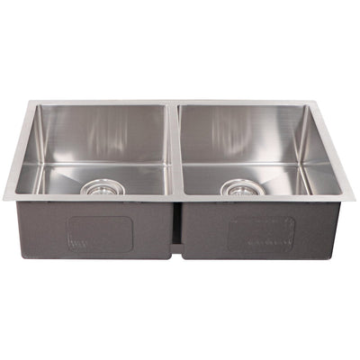 Tisira 80cm Double Bowl Stainless Steel Kitchen/Laundry Sink (TSSR807)