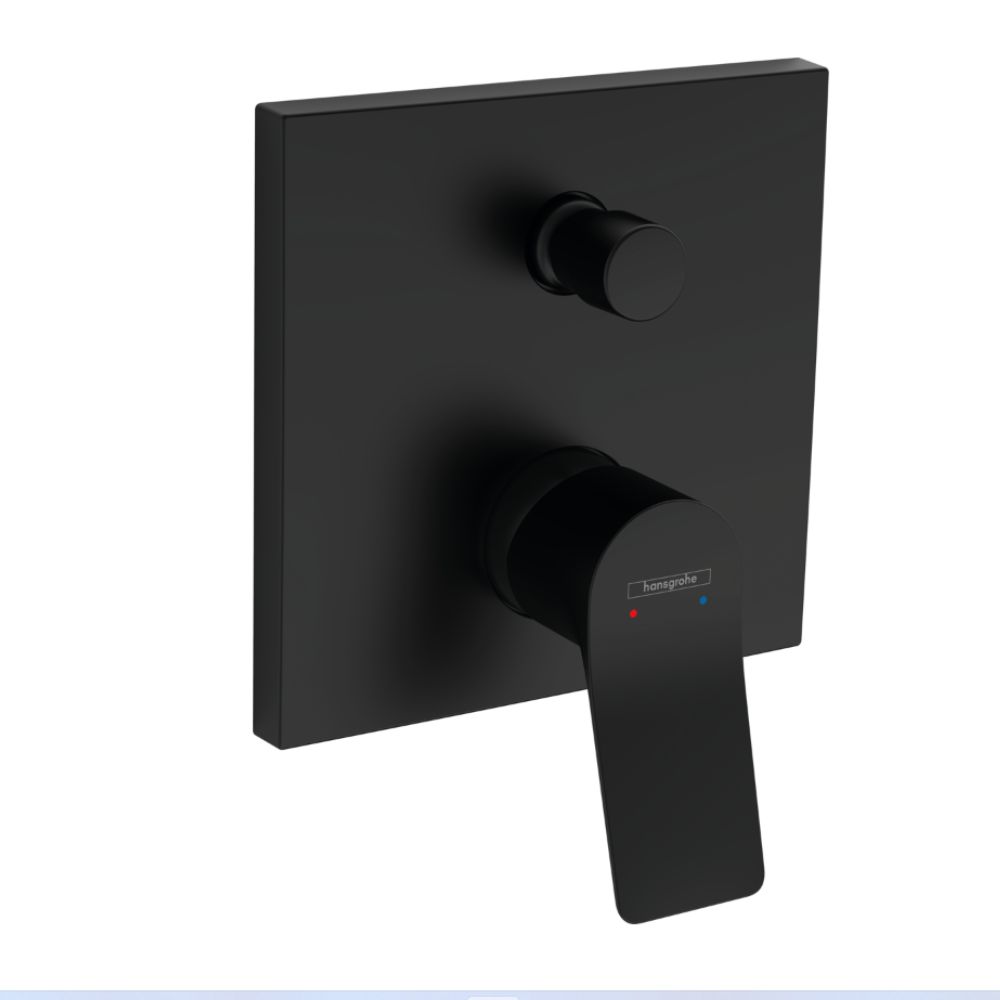 Hansgrohe Vivenis Single Lever Bath Mixer for Concealed Installation in Matt Black (75415673) - PRE-ORDER