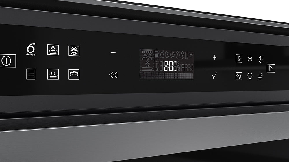 Whirlpool W-Collection 40L Built-In Black S/Steel Microwave Oven with Crisp & Steam (W6 MWBSOC)