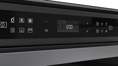 Whirlpool W-Collection 40L Built-In Black S/Steel Microwave Oven with Crisp & Steam (W6 MWBSOC)