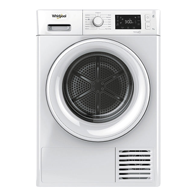 Whirlpool 9kg Front Load Heat Pump Clothes Dryer FreshCare+ Woolmark (WFHPM22)