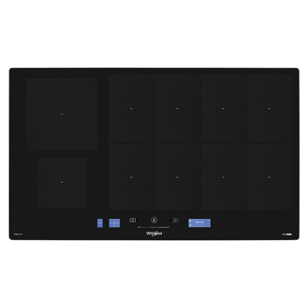 Whirlpool 90cm Full-Flexi 10 Zone Induction Cooktop With Assisted Display (SMP9010CNEIXL)