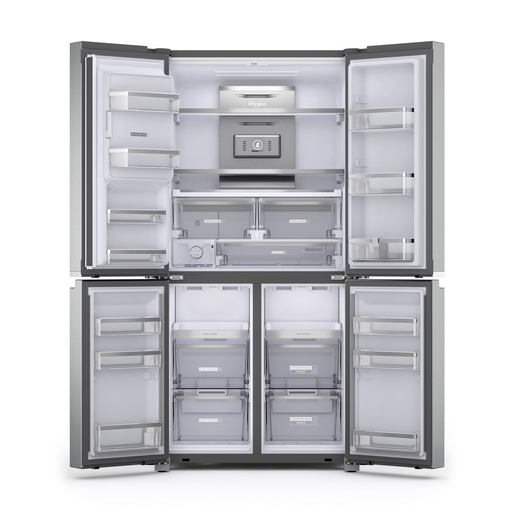 Whirlpool 594L French Door Fridge/Freezer in Black Stainless Steel (WQ70900SBX)