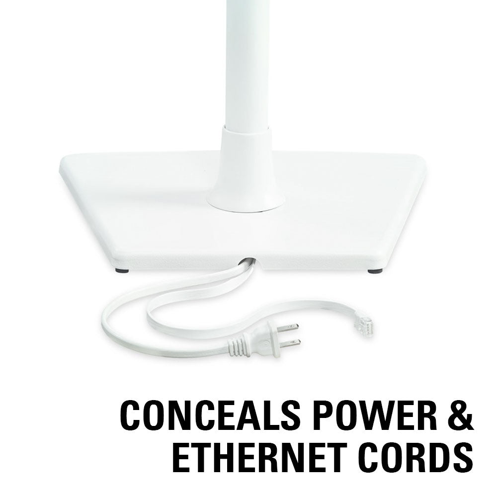Pair Of Sanus Speaker Stands For Sonos One, SL, Play:1 & Play:3 in White (WSS22-W2)