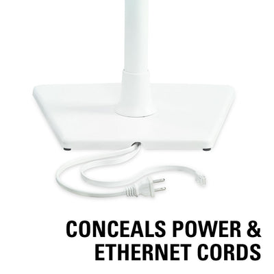 Pair Of Sanus Speaker Stands For Sonos One, SL, Play:1 & Play:3 in White (WSS22-W2)