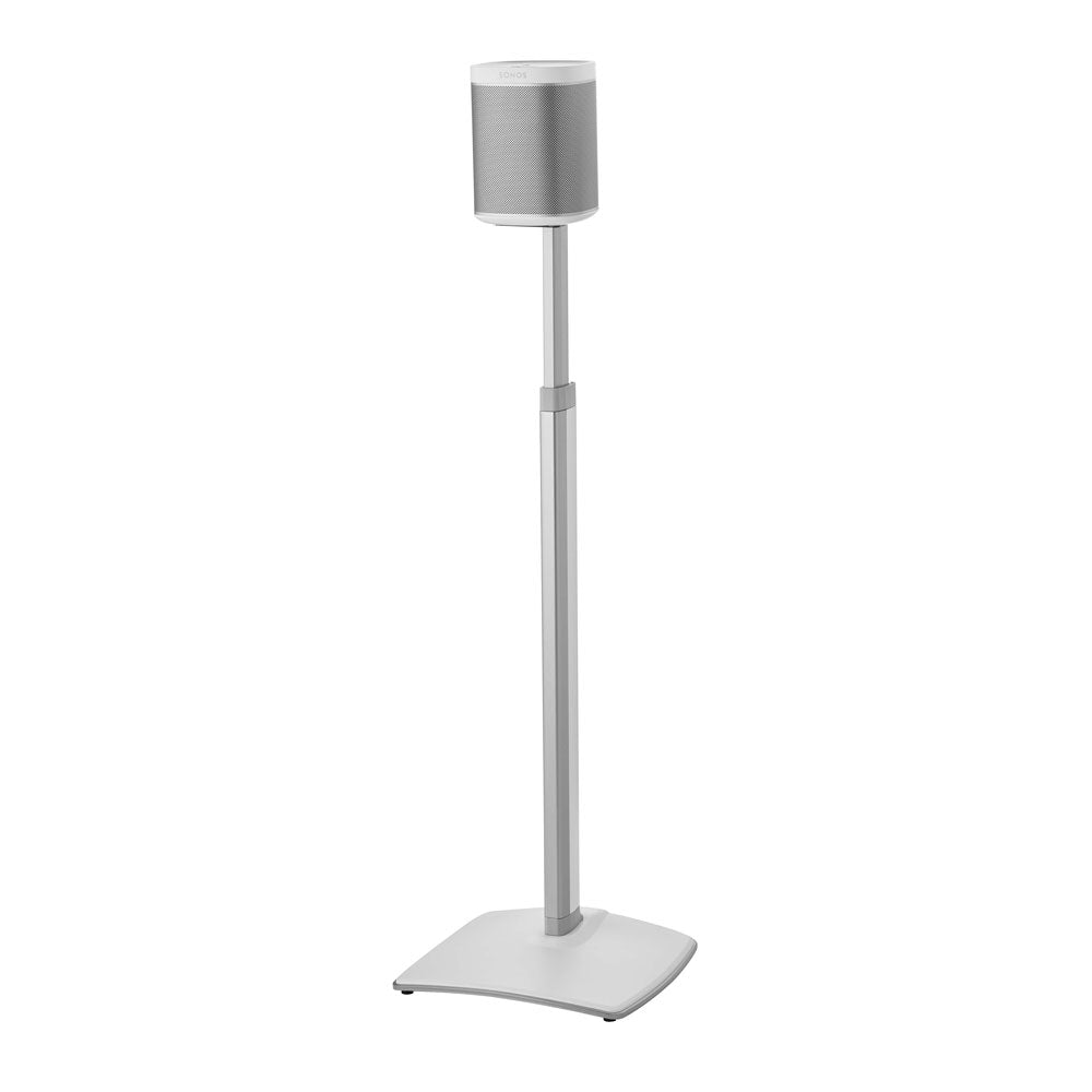 Sanus Adjustable Height Speaker Stand For Sonos One, SL, Play:1 & Play:3 in White (WSSA1-W2)