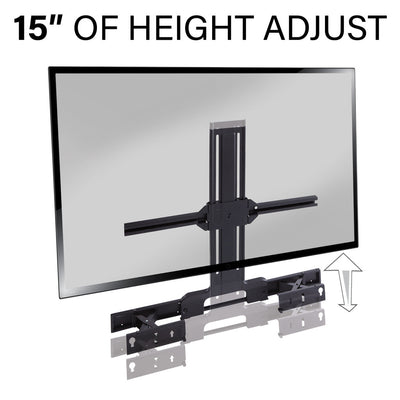 Sanus Extendable Soundbar TV Mount for Sonos Arc Speaker Black (WSSATM1-B2)