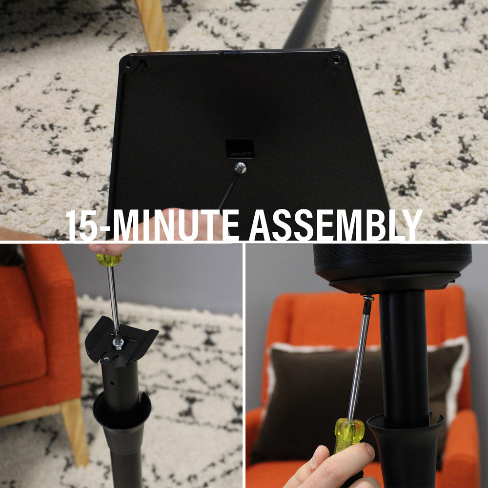 Sanus Fixed-Height Speaker Stand for Sonos Era 100 Speaker in Black (WSSE11-B2)