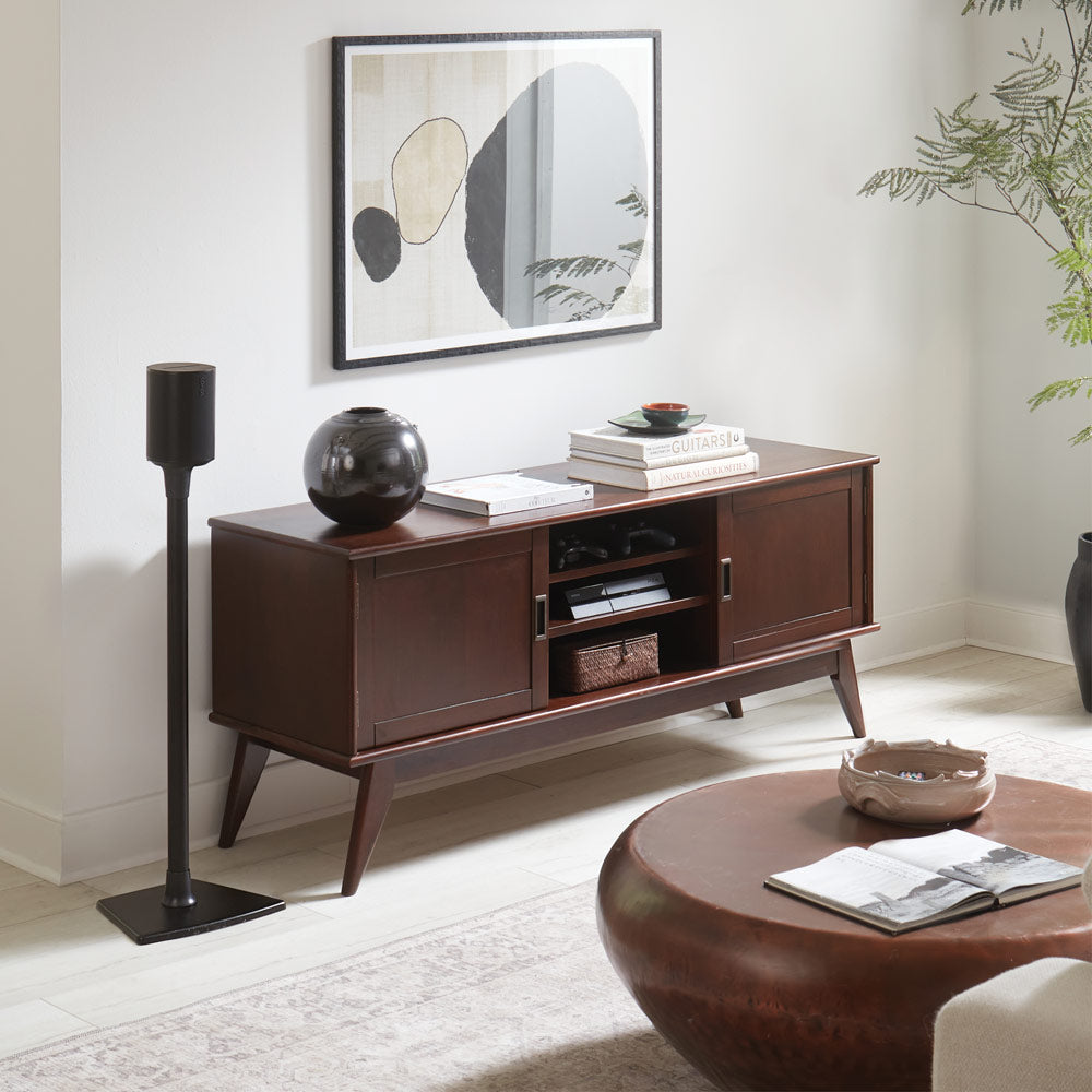 Sanus Fixed-Height Speaker Stand for Sonos Era 100 Speaker in Black (WSSE11-B2)