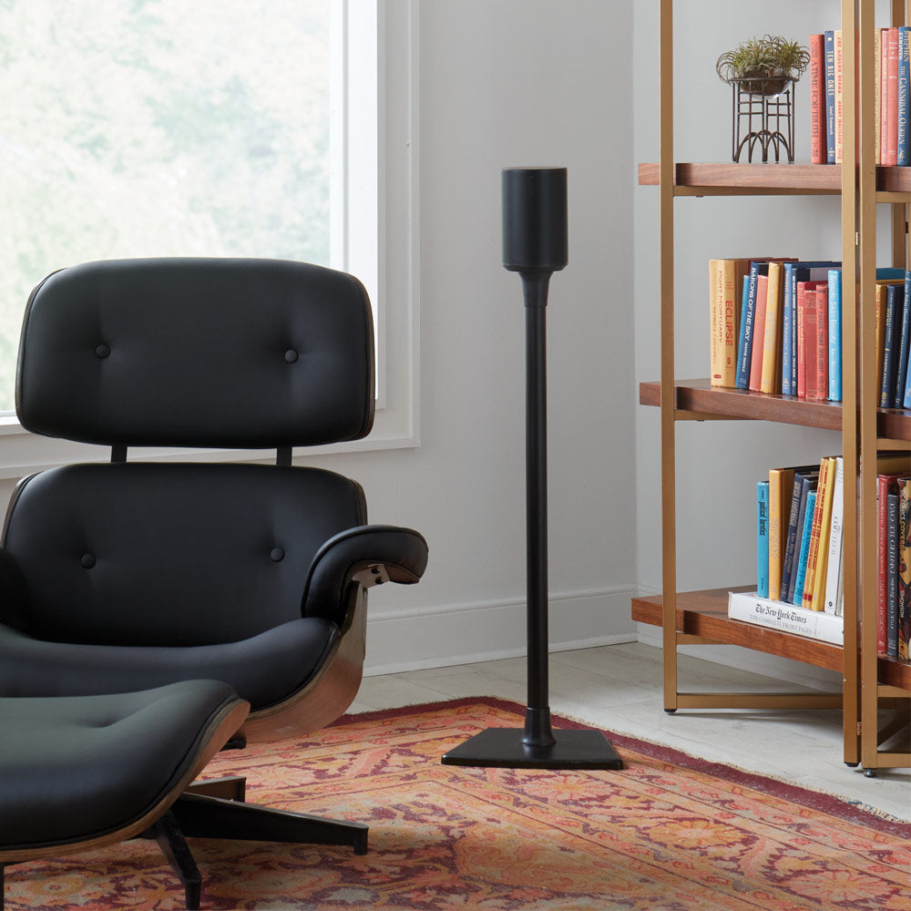 Sanus Fixed-Height Speaker Stand for Sonos Era 100 Speaker in Black (WSSE11-B2)