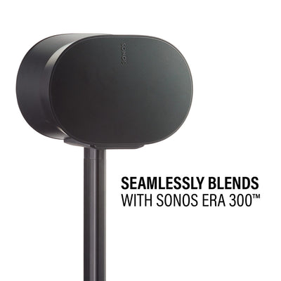 Sanus Fixed-Height Speaker Stand for Sonos Era 300 Speaker in Black (WSSE31-B2)