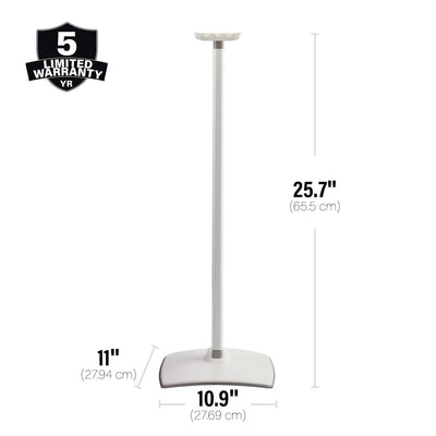 Sanus Height-Adjustable Speaker Stand for Sonos Era 300 Speaker in White (WSSE3A1-W2)